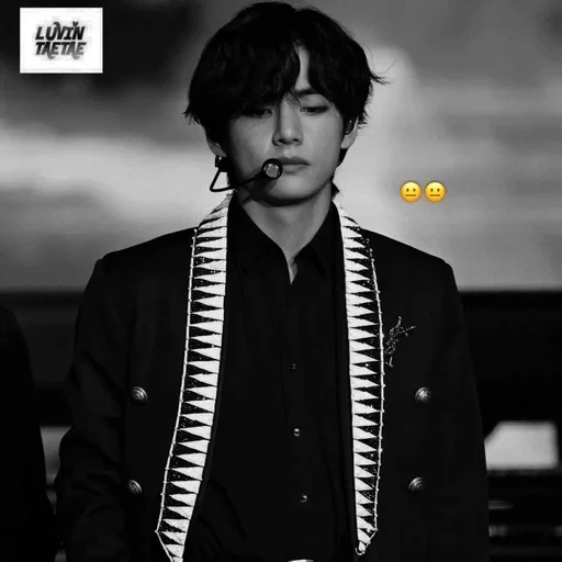 🖤 Стикер «black taehyung» для Telegram