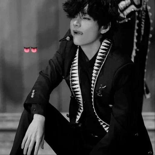 🖤 Стикер «black taehyung» для Telegram