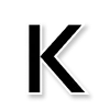 😌 Эмодзи «Черные буквы с контуром и наоборот» для Telegram