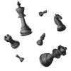 ♟️ Эмодзи «Чёрная эстетика» для Telegram