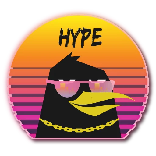 😎 Стикер «Дрозд Мерл» для Telegram