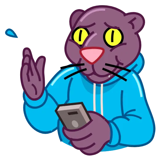🥲 Стикер «Black Panther» для Telegram