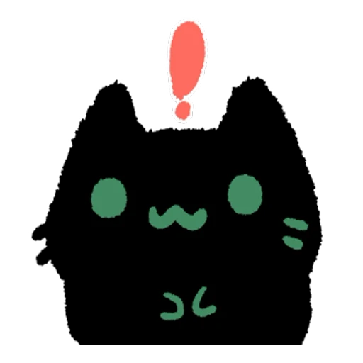 ❗️ Стикер «Black Cat» для Telegram