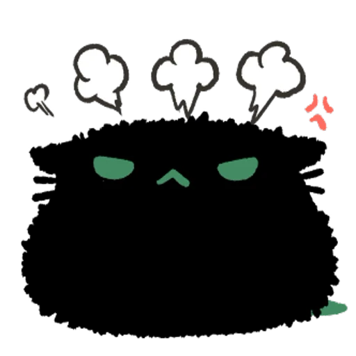 😤 Стикер «Black Cat» для Telegram