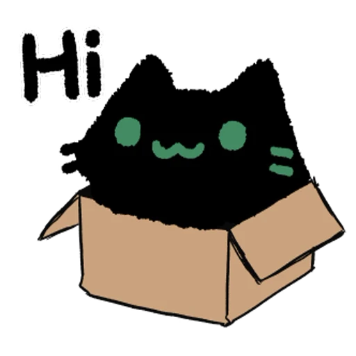 📦 Стикер «Black Cat» для Telegram