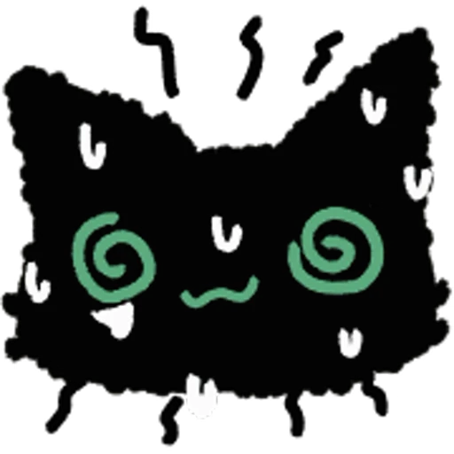 😵‍💫 Стикер «Black Cat» для Telegram