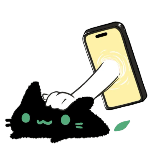 🥰 Стикер «Black Cat» для Telegram