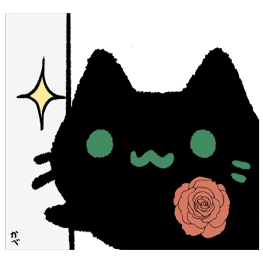 🌹 Стикер «Black Cat» для Telegram