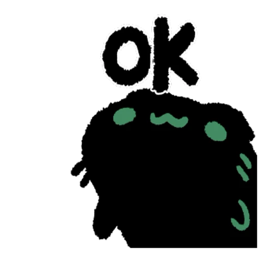 🆗 Стикер «Black Cat» для Telegram