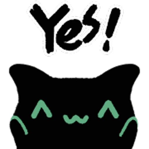 👍 Стикер «Black Cat» для Telegram