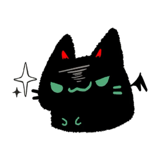 😈 Стикер «Black Cat» для Telegram