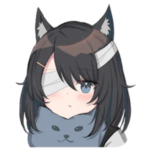 🙄 Стикер «Black cat Eve» для Telegram