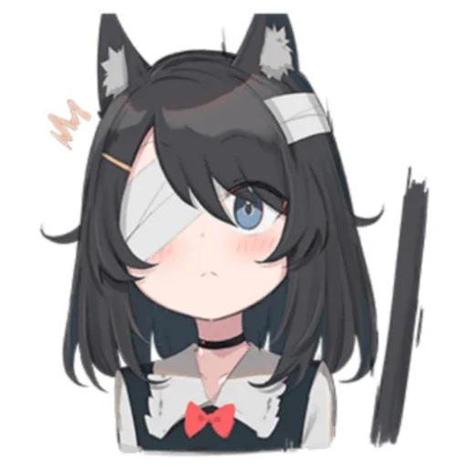 😳 Стикер «Black cat Eve» для Telegram