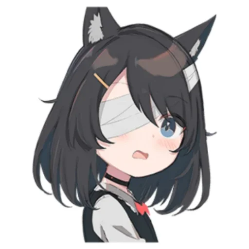 😦 Стикер «Black cat Eve» для Telegram