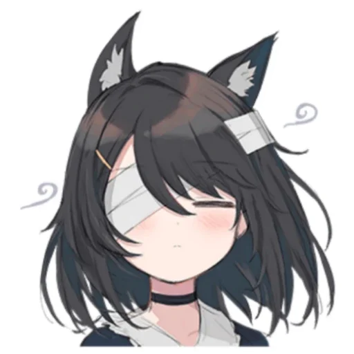 😌 Стикер «Black cat Eve» для Telegram