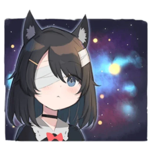 😕 Стикер «Black cat Eve» для Telegram