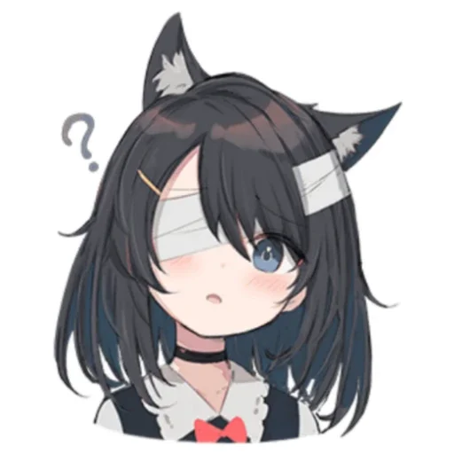 🤔 Стикер «Black cat Eve» для Telegram
