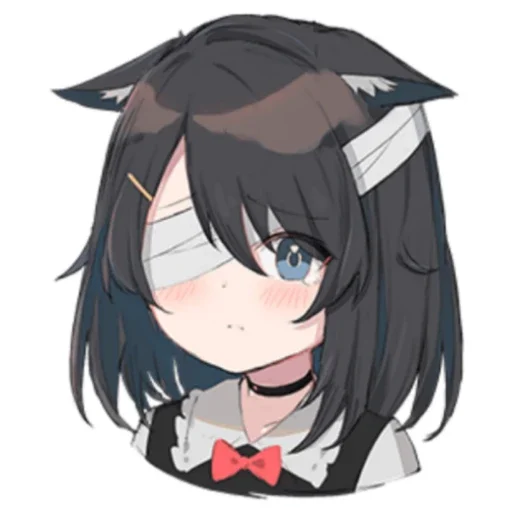😢 Стикер «Black cat Eve» для Telegram