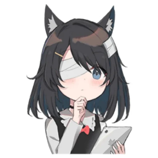 ❓ Стикер «Black cat Eve» для Telegram