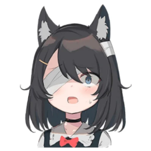 😨 Стикер «Black cat Eve» для Telegram