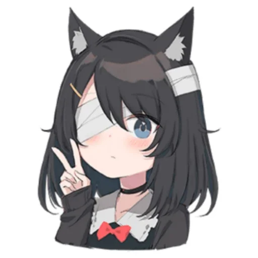 📸 Стикер «Black cat Eve» для Telegram