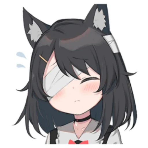 😟 Стикер «Black cat Eve» для Telegram