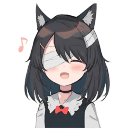 😄 Стикер «Black cat Eve» для Telegram