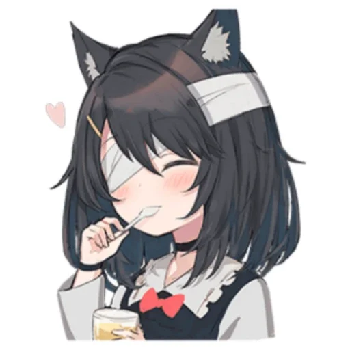 💫 Стикер «Black cat Eve» для Telegram