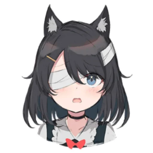 😠 Стикер «Black cat Eve» для Telegram