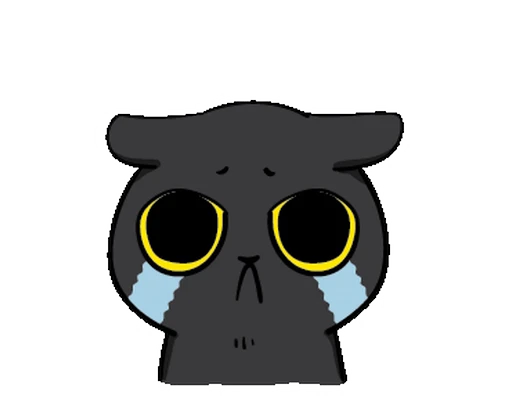 🐾 Стикер «Black Cat Misty» для Telegram