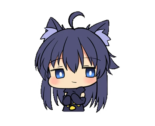 👏 Стикер «Black Cat Momo» для Telegram
