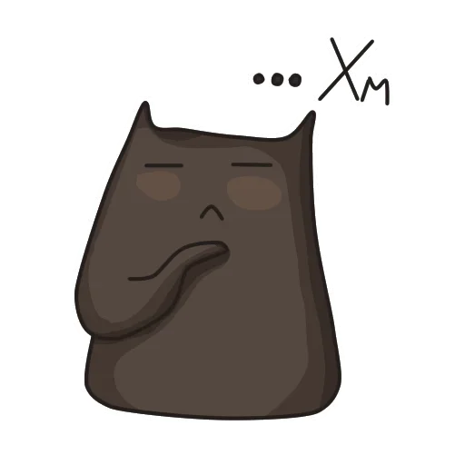😕 Стикер «Black Cat» для Telegram