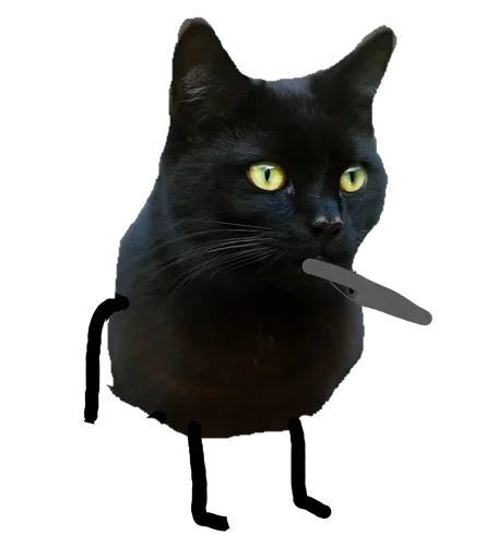 😜 Стикер «Black C» для Telegram