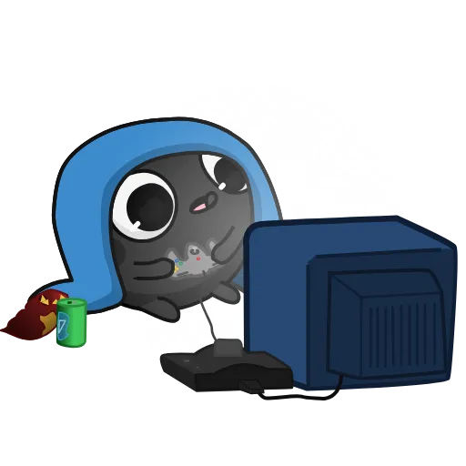 🎮 Эмодзи «Black Cherry Club - чёрная вишенка» для Telegram