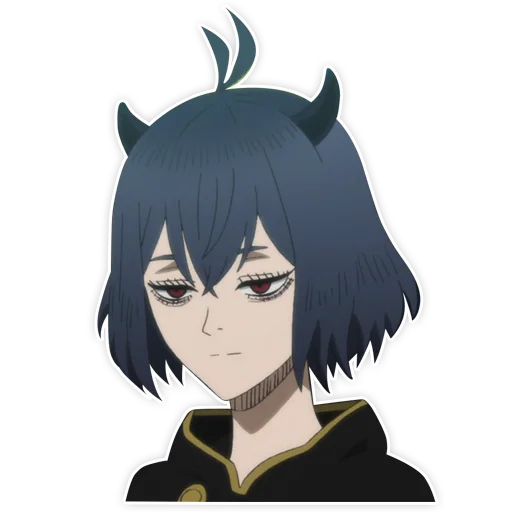 😒 Стикер «Black clover / Чёрный клевер» для Telegram