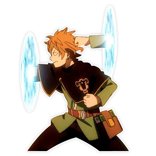 🤕 Стикер «Black clover / Чёрный клевер» для Telegram