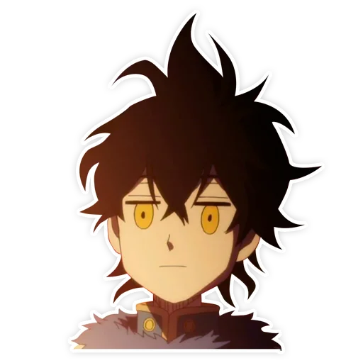 😕 Стикер «Black clover / Чёрный клевер» для Telegram