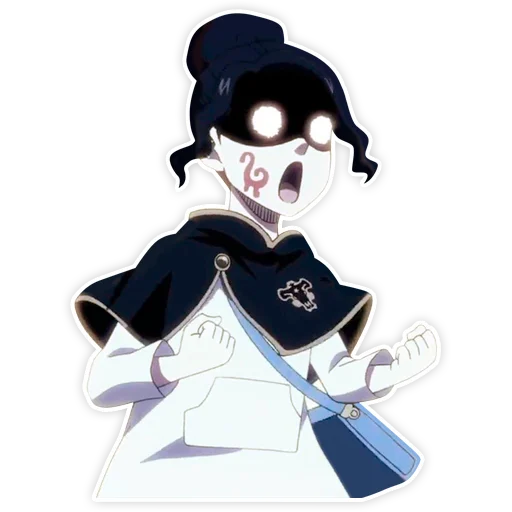 🤯 Стикер «Black clover / Чёрный клевер» для Telegram