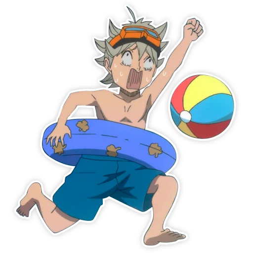 🥳 Стикер «Black clover / Чёрный клевер» для Telegram