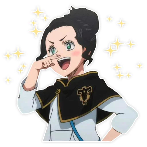 🤩 Стикер «Black clover / Чёрный клевер» для Telegram