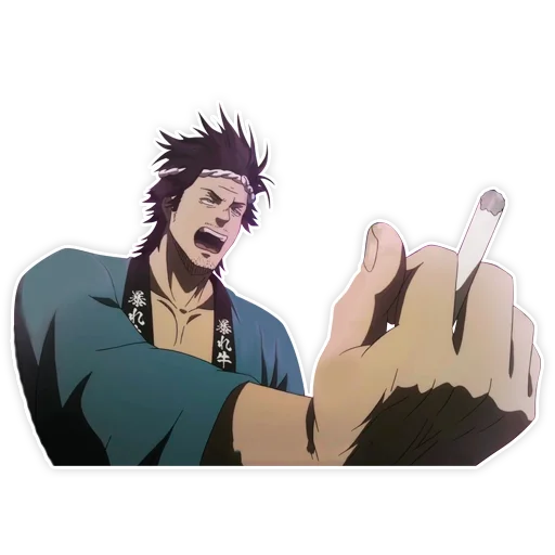 🖕 Стикер «Black clover / Чёрный клевер» для Telegram