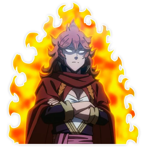😡 Стикер «Black clover / Чёрный клевер» для Telegram