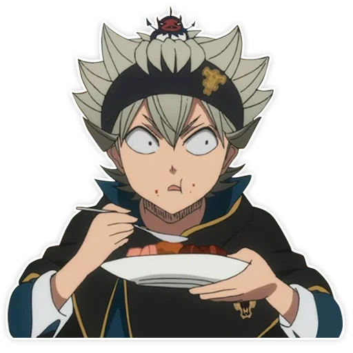 😐 Стикер «Black clover / Чёрный клевер» для Telegram
