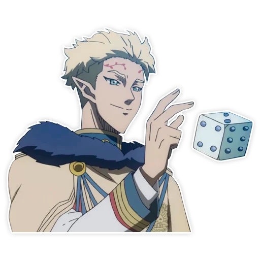 🤔 Стикер «Black clover / Чёрный клевер» для Telegram