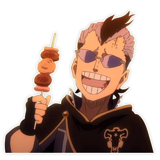 🍗 Стикер «Black clover / Чёрный клевер» для Telegram