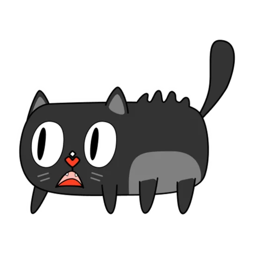 😱 Стикер «BlackCyberCat» для Telegram