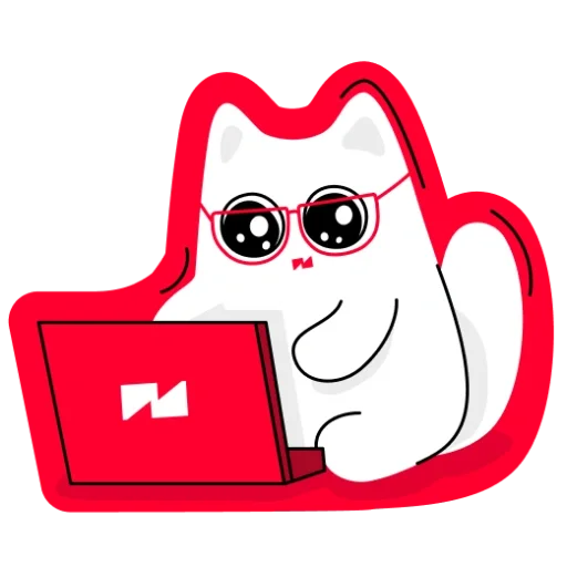 🧑‍💻 Стикер «BlackCyberCat» для Telegram