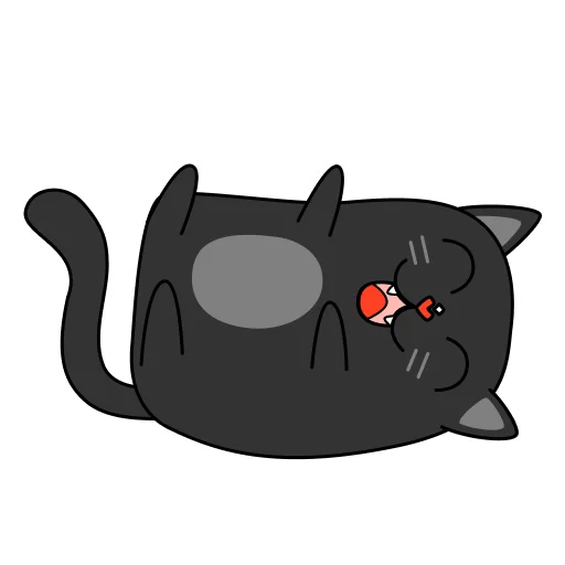 😂 Стикер «BlackCyberCat» для Telegram