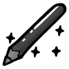 Стикер 18 Black Doodle