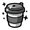 Стикер 61 Black Doodle